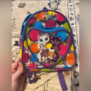 Lisa frank vintage original cat backpack